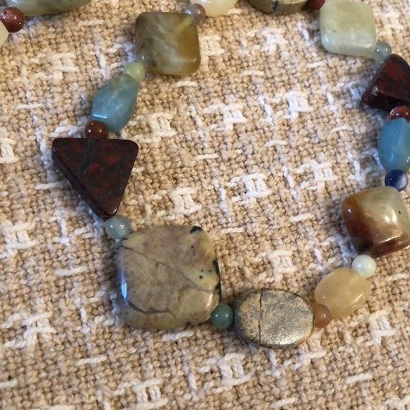 Jay King 2-piece mixed natural stone Sterling Silver Necklace and bracelet set - Picture 10 of 16